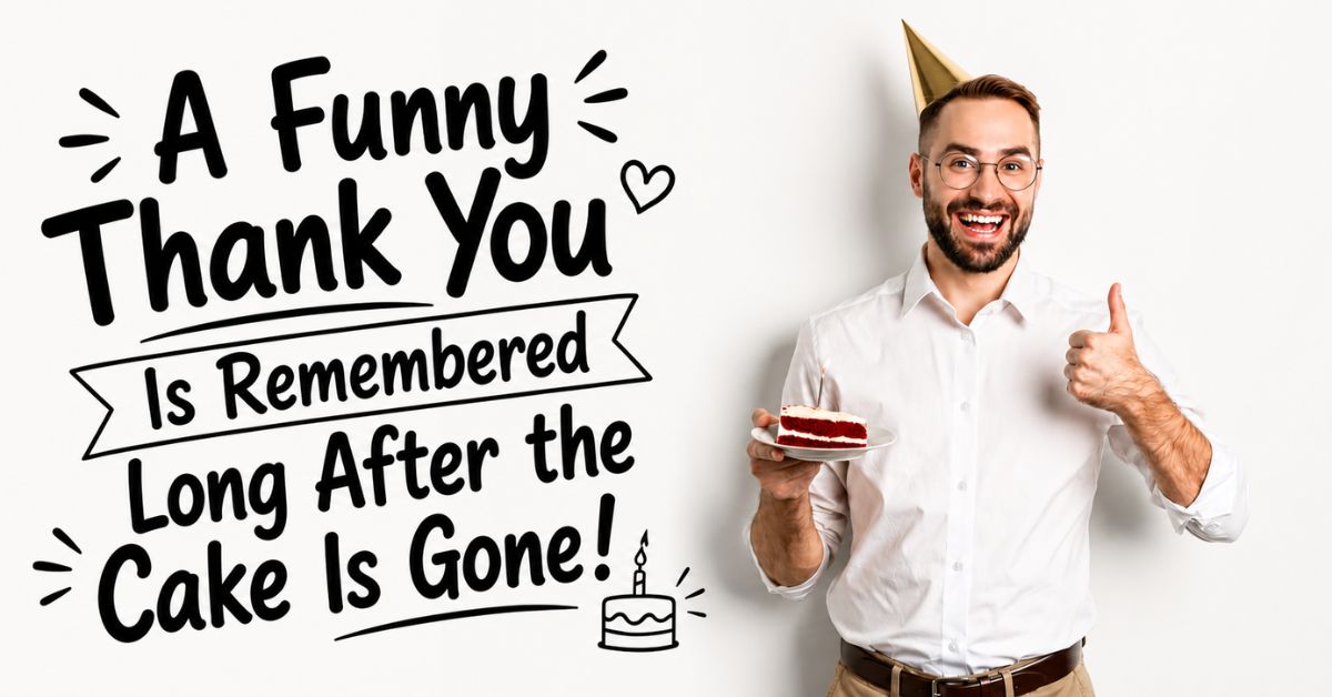 Funny Thank You for Birthday Wishes