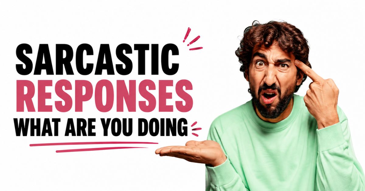Funny Sarcastic Responses to What Are You Doing: Best Comeback Lines