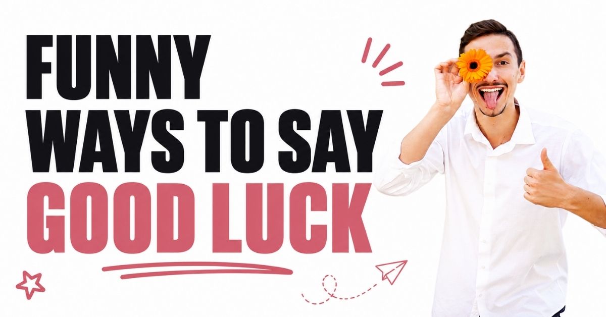 Funny Ways to Say Good Luck That Bring a Big Smile