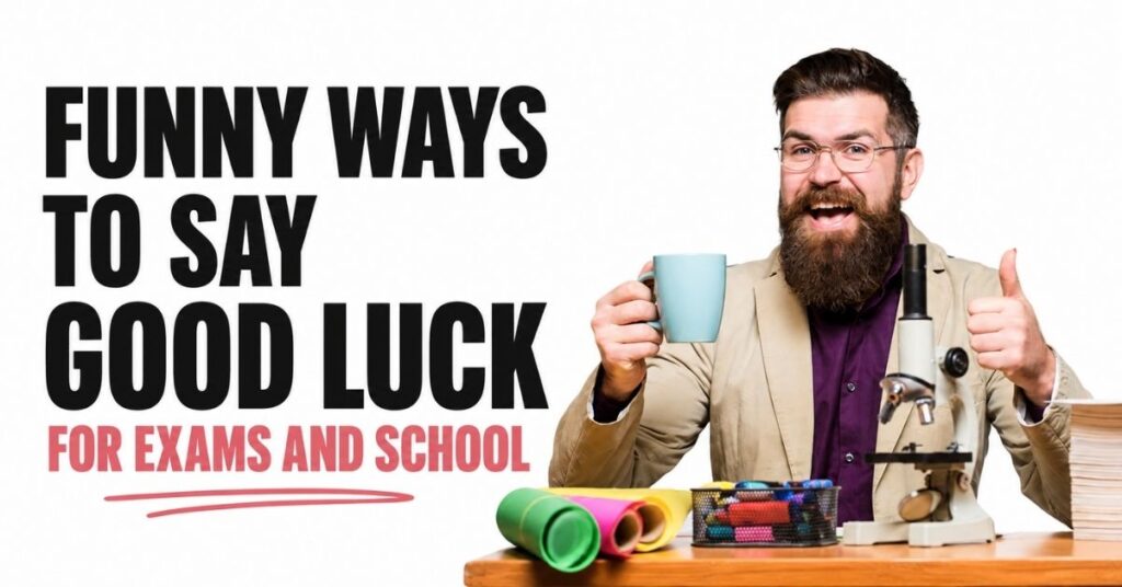 funny ways to say good luck
