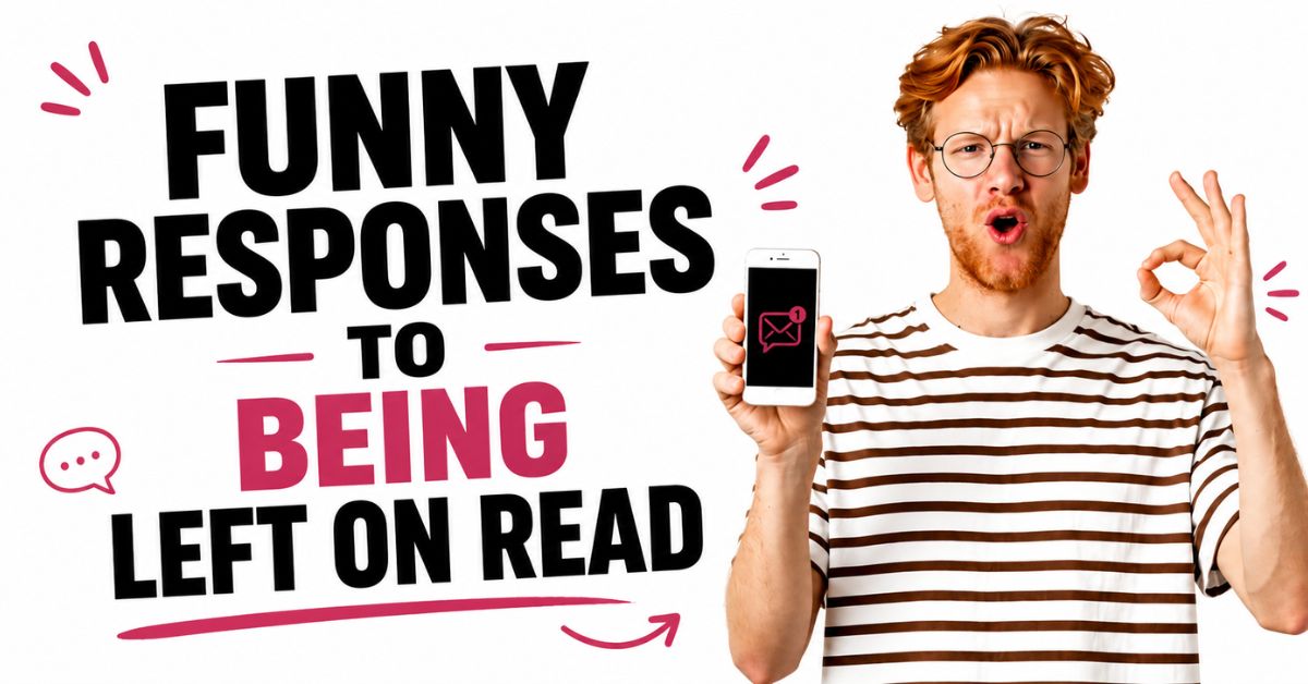 Funny Responses to Being Left on Read Without Sounding Desperate