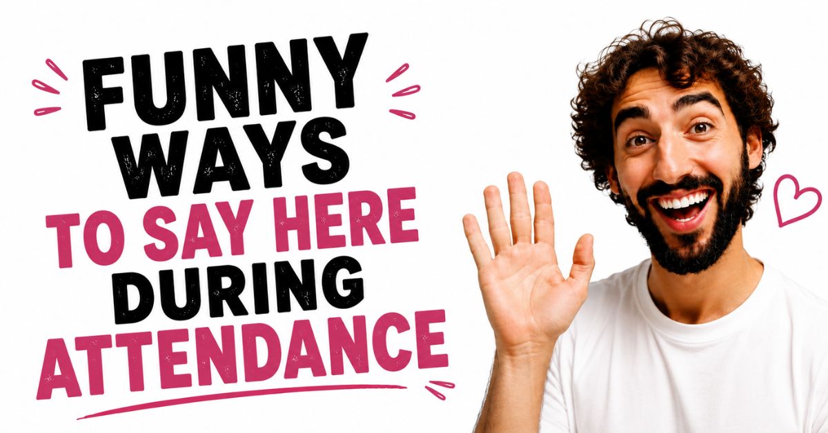 Funny Ways to Say Here During Attendance: Creative and Hilarious Responses