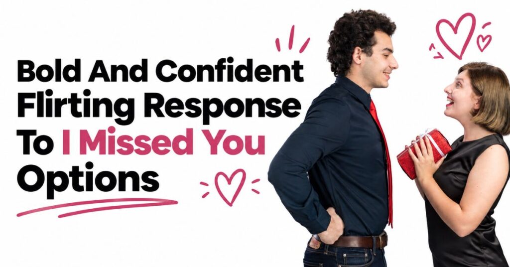 flirting response to i missed you