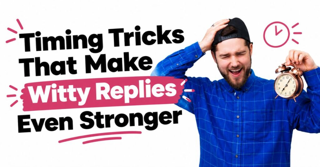  witty replies to make them chase you